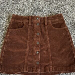 American Eagle Outfitters Brown Corduroy Skirt